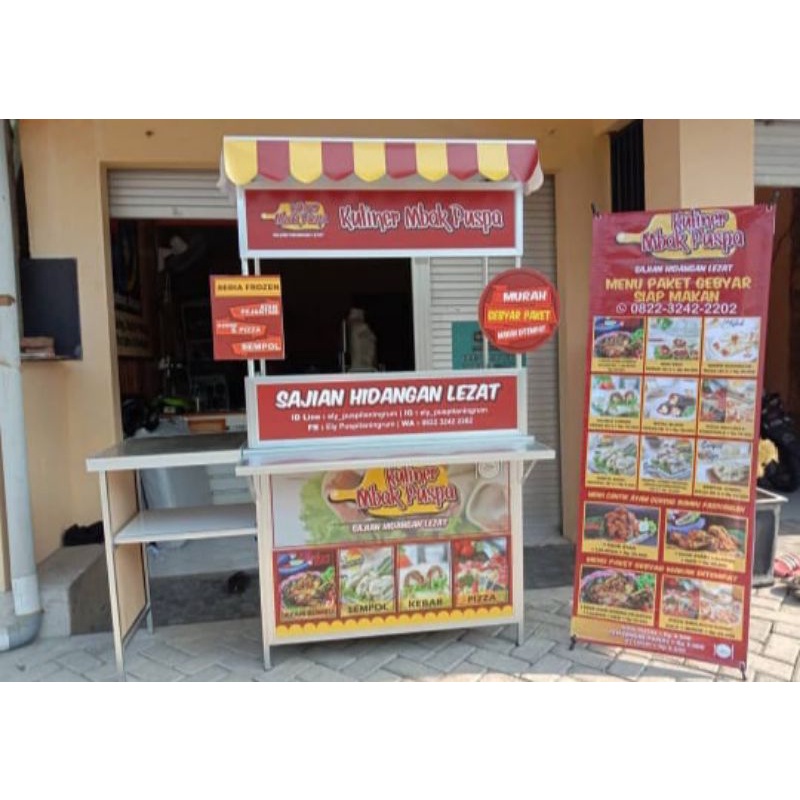 

BOOTH PORTABLE ATAP + MEJA/KOMPOR