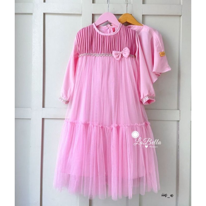 TERW0W Labella Gamis Anak Perempuan/Baju Pesta Wanita Muslim/pakaian syar i humaira