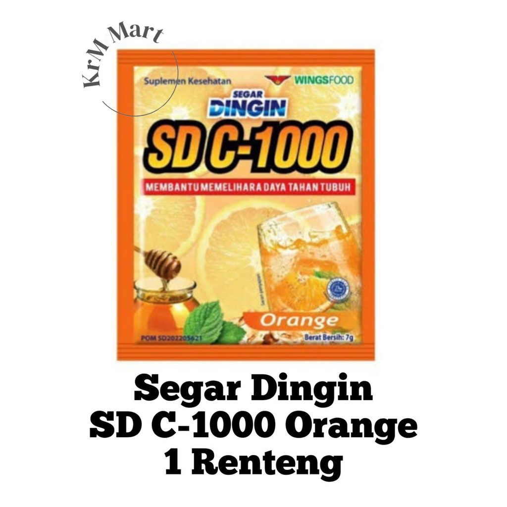 

Segar Dingin SD C 1000 orange jeruk 7 gr 1 renteng renceng isi 12