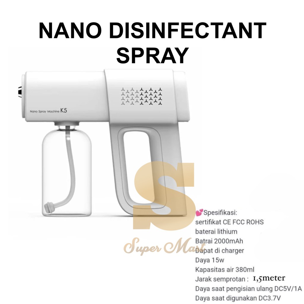 NANO DISINFECTANT SPRAY WIRELESS / DISINFEKTAN SPRAY K5