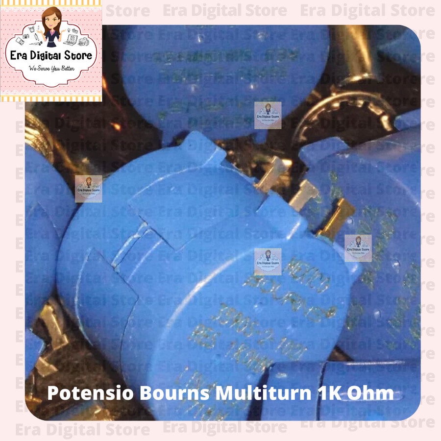 Potensio Bourns Multiturn 1K Ohm Potensiometer