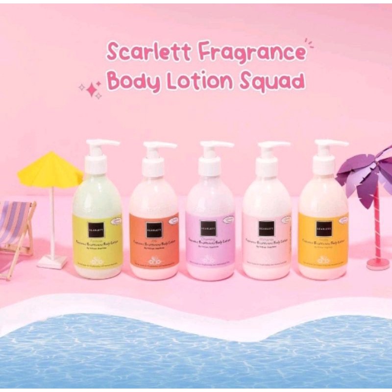 PROMO SCARLETT WHITENING by Felicia Angelista Original Body Lotion Facial Wash Serum Body Scrub