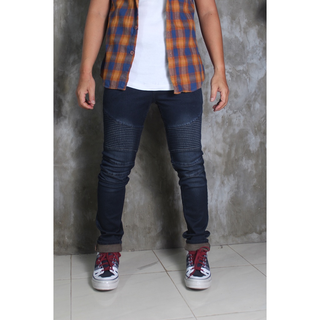 celana jeans bikers/ celana jeans pria /celana soft jeans/ squad