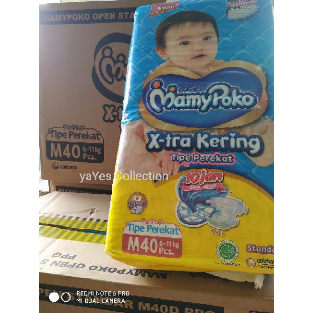 Popok mamypoko M 40 perekat - pempers bayi - diapering baby - harga ekonomis dan hemat