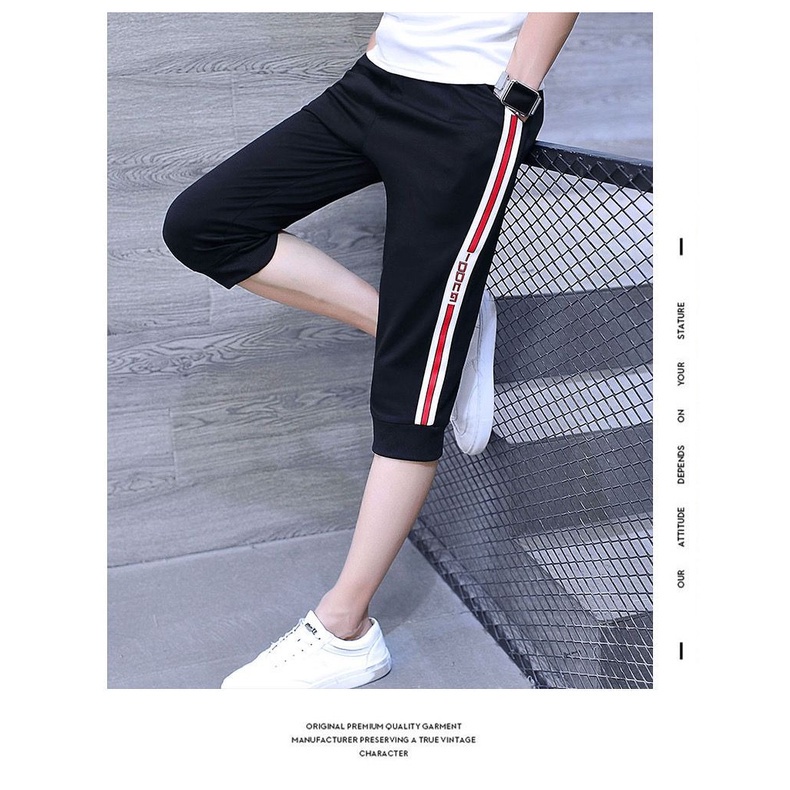 BISA COD /alipio fashion -JOGGER 3/4 VANTAGE/celana 3/4/jogger terbaru