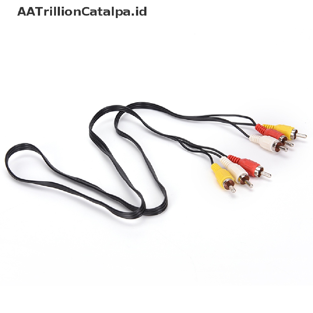 (AATrillionCatalpa) Kabel Audio Video AV 3 RCA Male Ke 3 RCA Male Panjang 1M