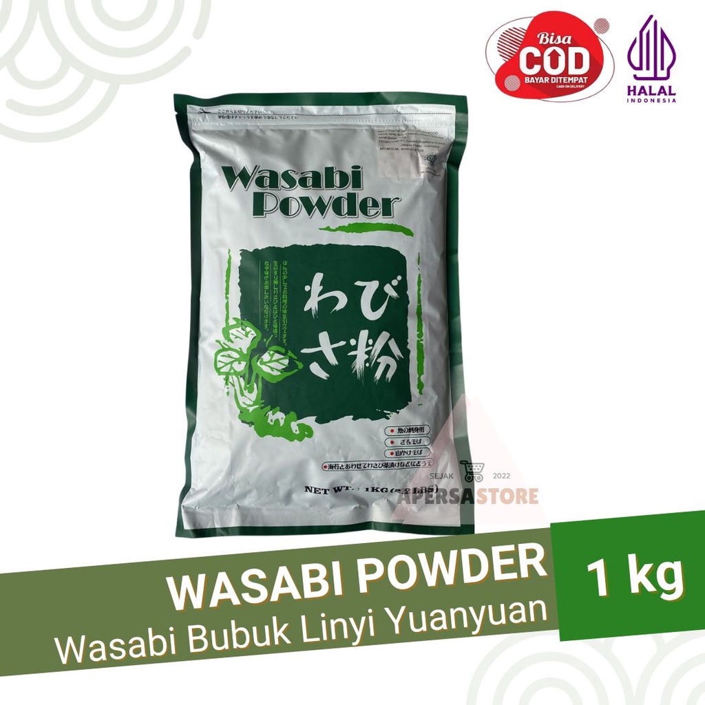 Wasabi Powder 1kg - Bubuk Wasabi Halal