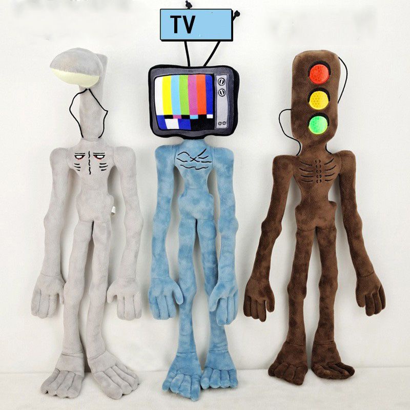 SCP Siren Head 21&quot; Anime Plush Toy Bendable Doll Monster Horror TV Traffic Light Gift For Kids