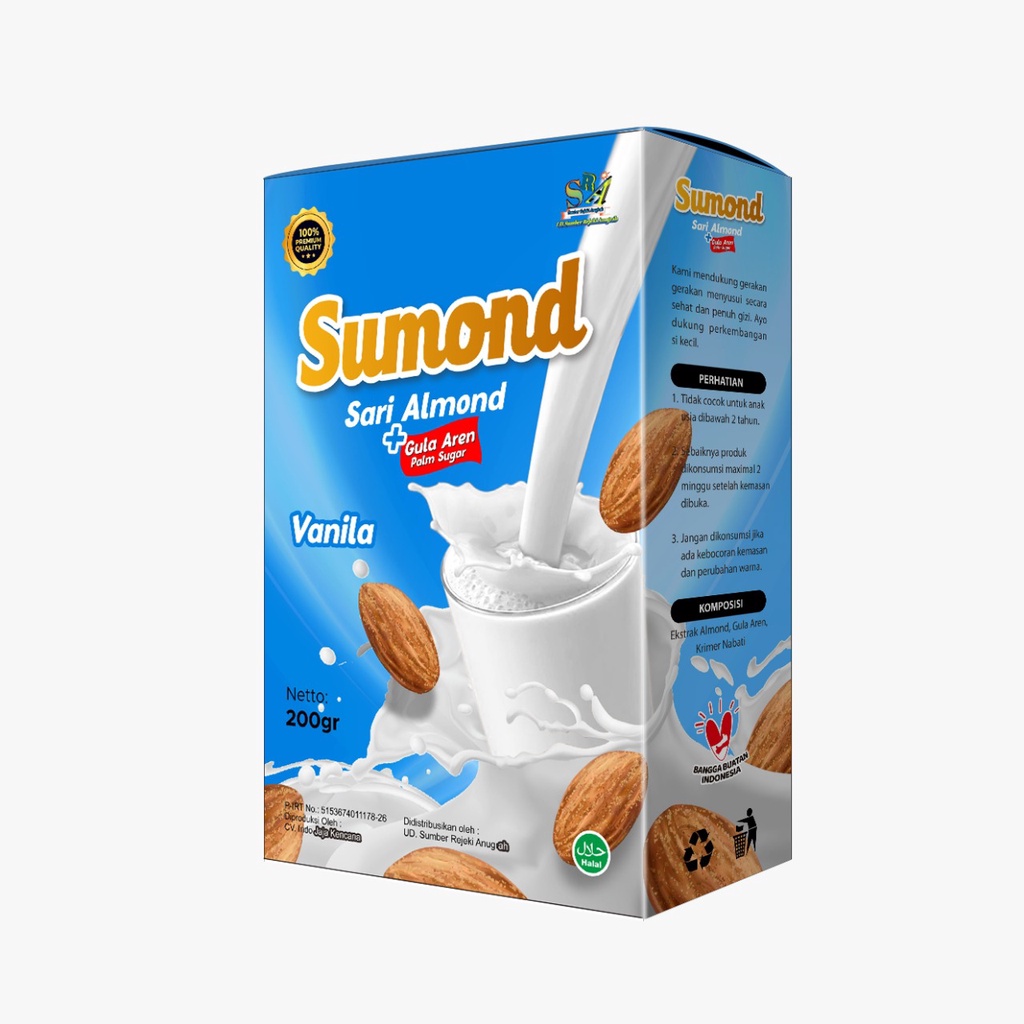 

SUMOND SUSU SARI KACANG ALMOND RASA VANILLA 200GRM