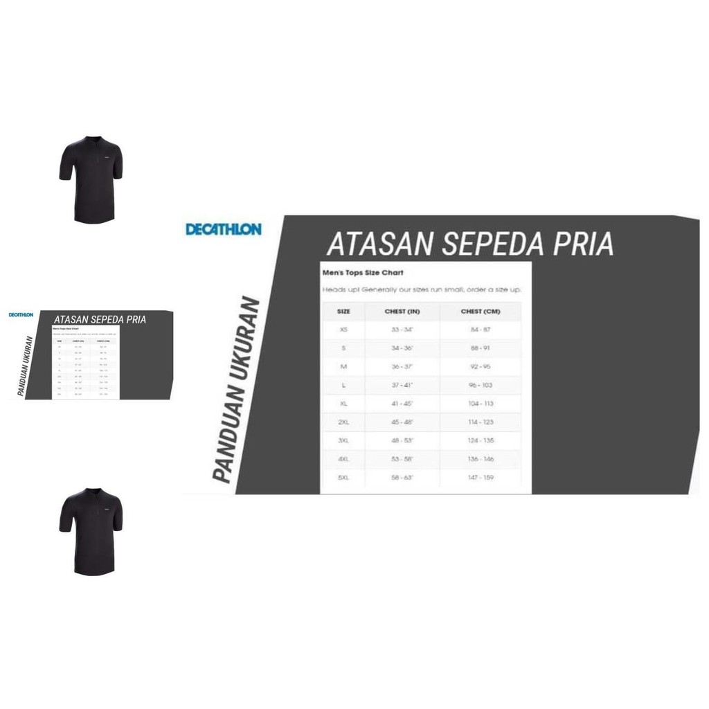btwin jersey sepeda essential hitam decathlon   8569821   m