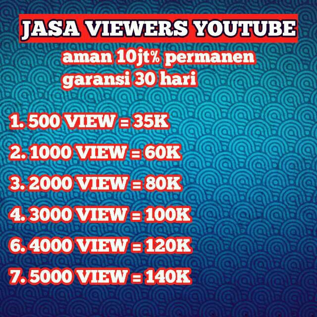 JASA VIEWERS YOUTUBE MURAH