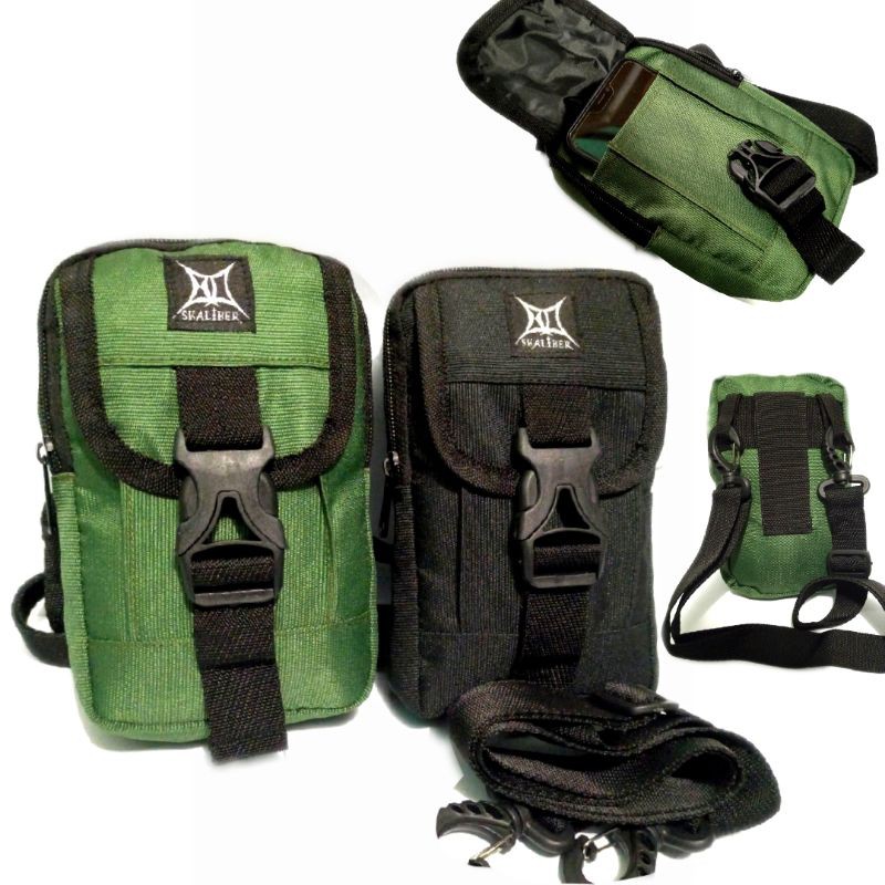 sarung hp tactical army double plus selempang dan pinggang