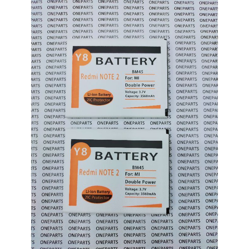 BAT BATTERY BATERAI XIAOMI REDMI NOTE 2 BM45 Y8 DOUBLE POWER