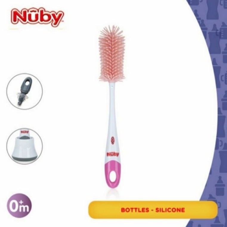 NUBY Silicone Bottle Brush Sikat Botol Silikon Sikat Dot Bayi