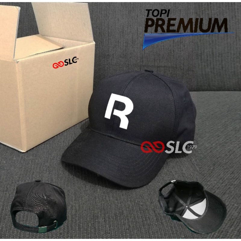 TOPI BASEBALL SNAPBACK PREMIUM INISIAL R REEBOK CUSTOM LOGO SENDIRI