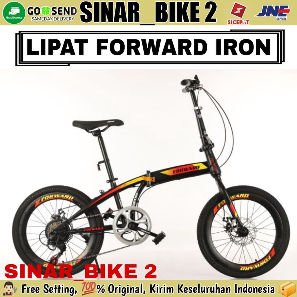 Sepeda Lipat 20 Inch FORWARD IRON STEEL 7 Speed