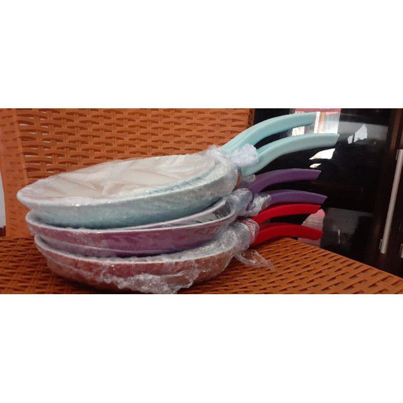 Frypan Marble Set 18cm dan 23cm / Telfon Anti Lengket / Teflon Marble / fry pan