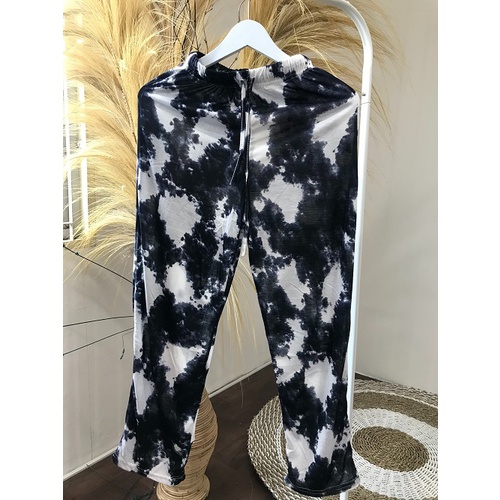 HOPYLOVY - Celana Panjang Kulot Smock Tie Dye