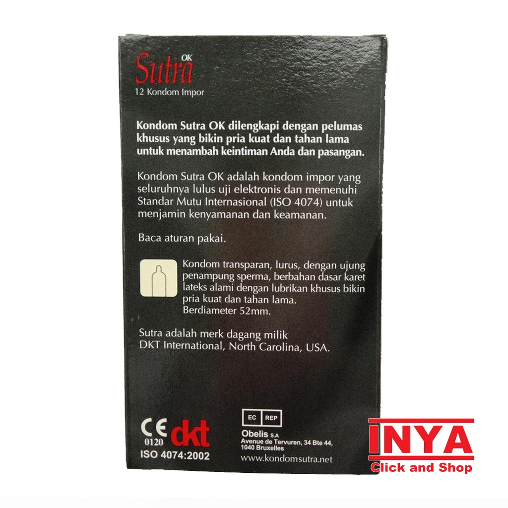 Kondom SUTRA OK HITAM IMPORTED CONDOM 12pcs