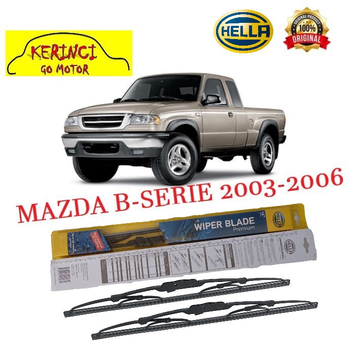 WIPER MAZDA B-SERIE 2003-2006 HELLA PREMIUM -19&quot; &amp; 19&quot; SEPASANG