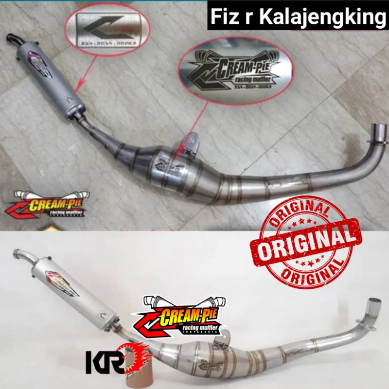 Knalpot Creampie Stainless Kalajengking fiz R 100% Original