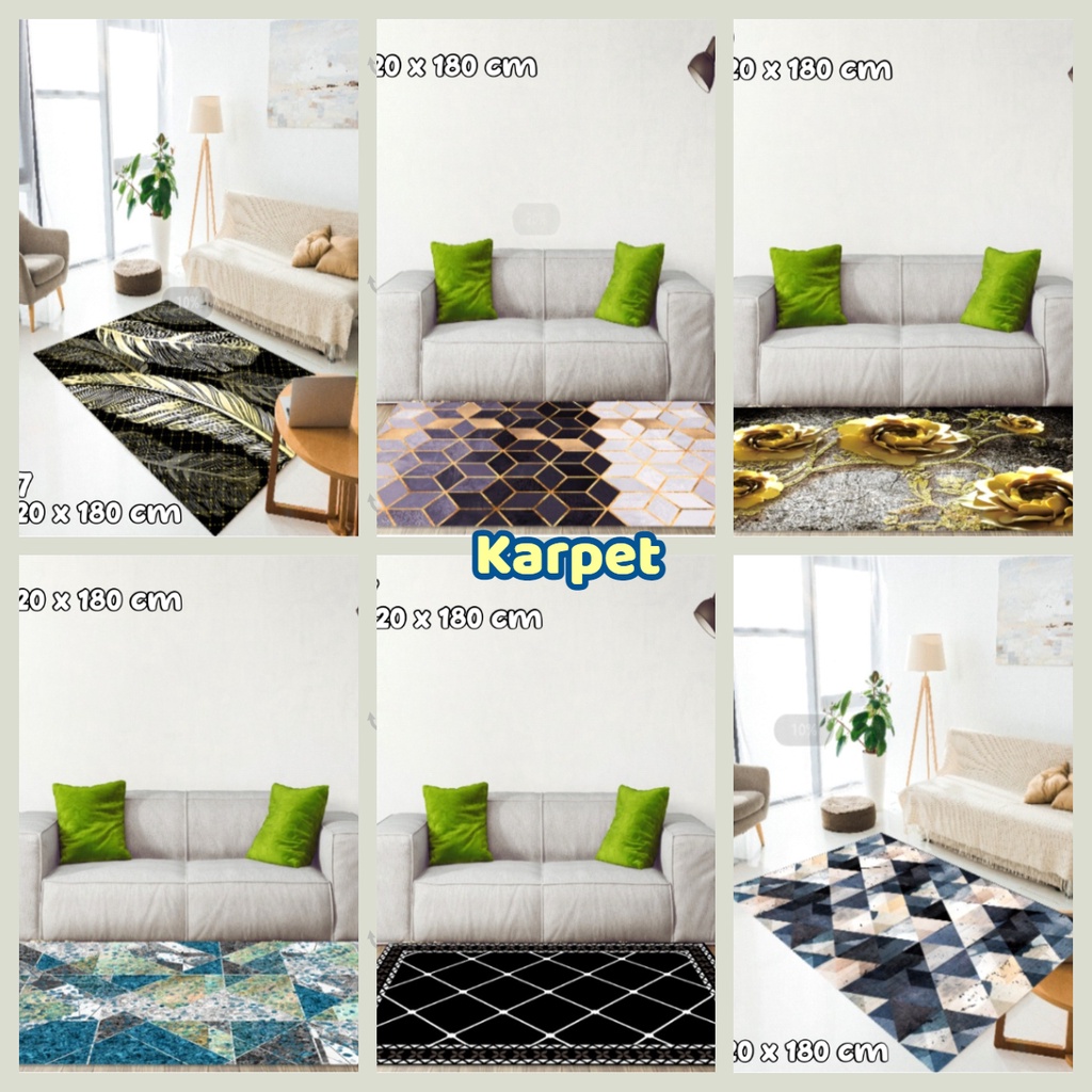 Karpet Lantai Permadani Alas Lantai Anti Slip 120cm x 180cm WD