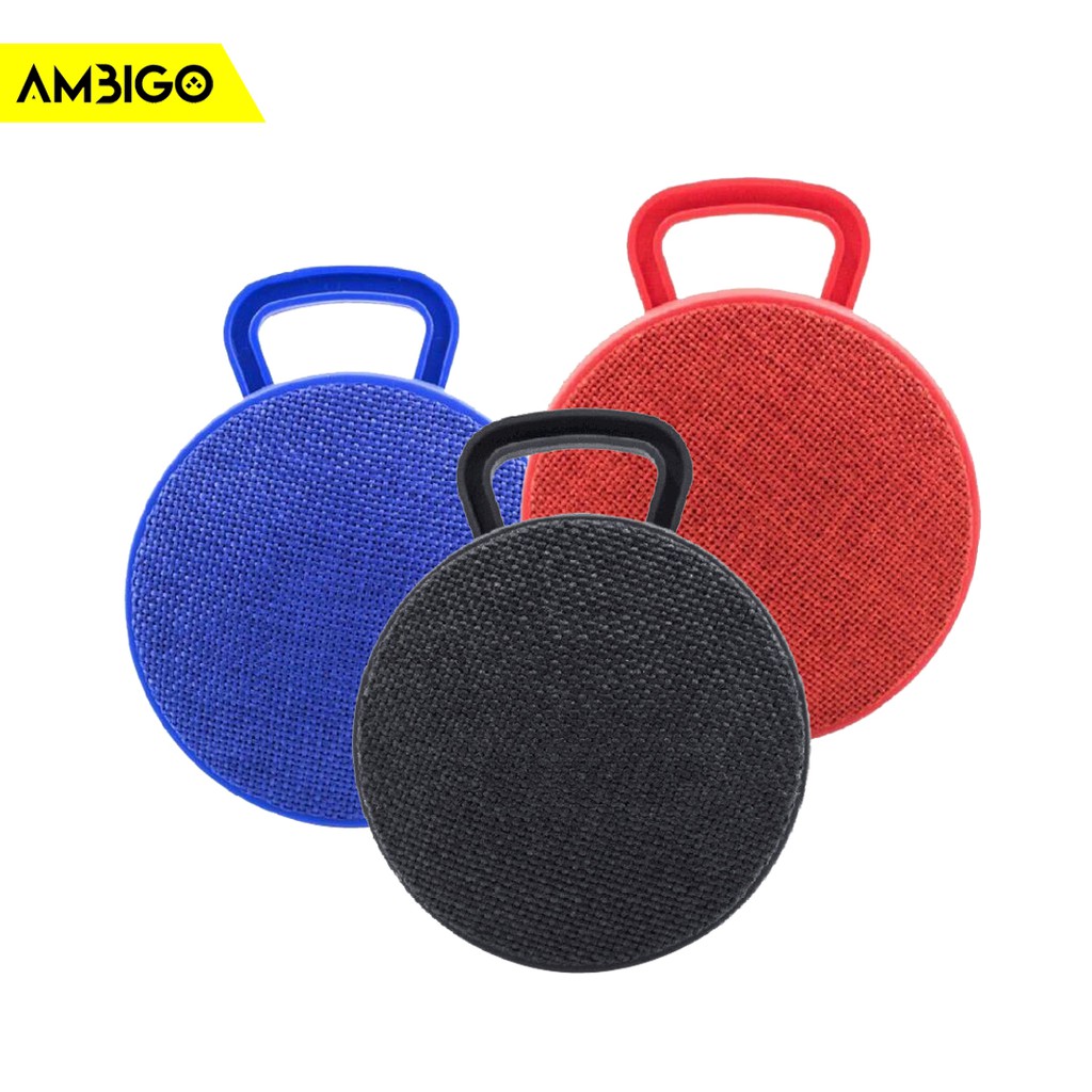 Ambigo Mini Speaker Bluetooth Portable Wireless Bentuk Bulat