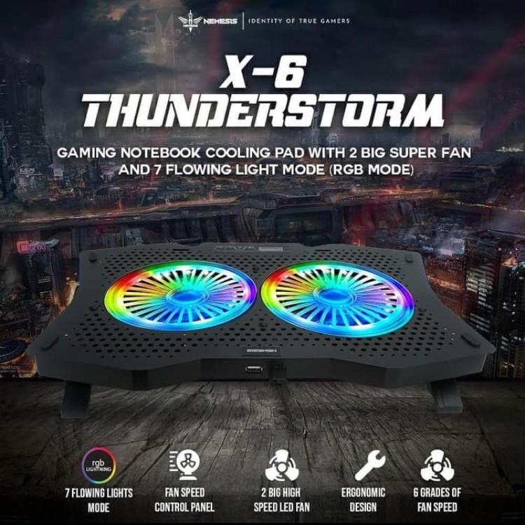 Coolingpad NYK X6 - Cooling pad NYK NEMESIS X6 THUNDERSTORM