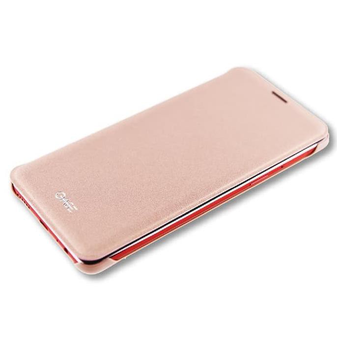 PROMO..!! OASE LEATHER CASE OPPO SMARTPHONE F7 FLIP CASE - ROSE GOLD *