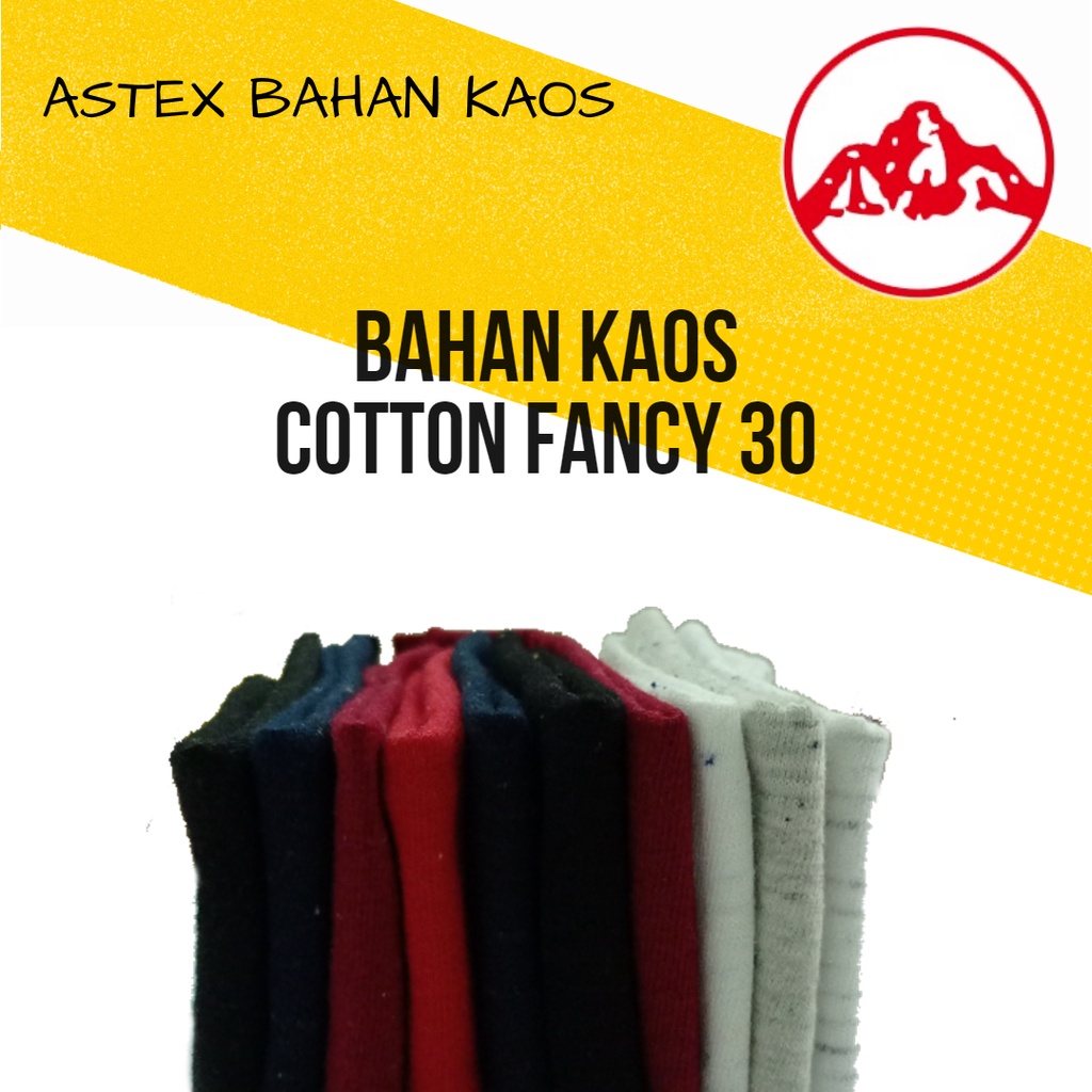 Kain Cotton Galaxy Mambo 30s Per 1 KG Lebar 42" |Bahan Kain Kaos Katun Rainbow Fancy