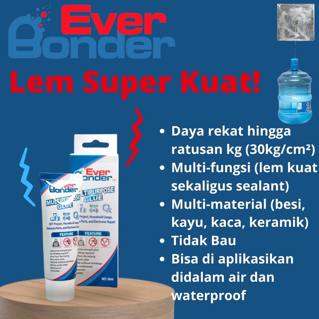 

EverBonder® Lem Taiwan Super Kuat Multifungsi Besi Kayu Kaca 50ml