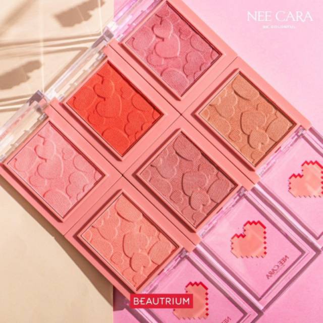 NEE CARA Mini Heart Blush On Your Make My Heart #N327 Thailand / Blushon / Pigmented / Compact