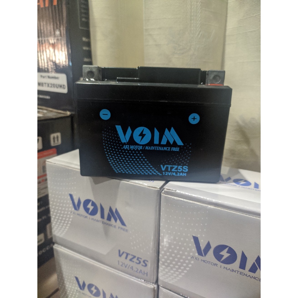 Aki kering MERK VOIM GTZ5S/VTZ5S aki motor honda beat aki vario aki vixon aki byson aki mio j aki ho