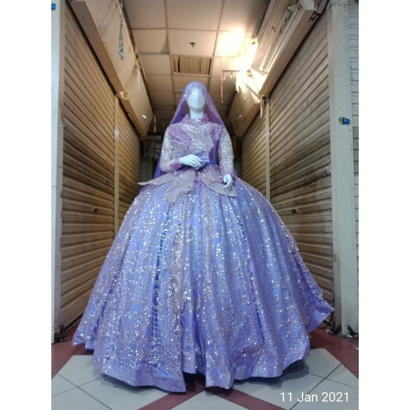 TERLARIS..GAUN PENGANTIN BARBIE //GAUN WEDDING MEWAH MURAH//GAUN TERTER 2021