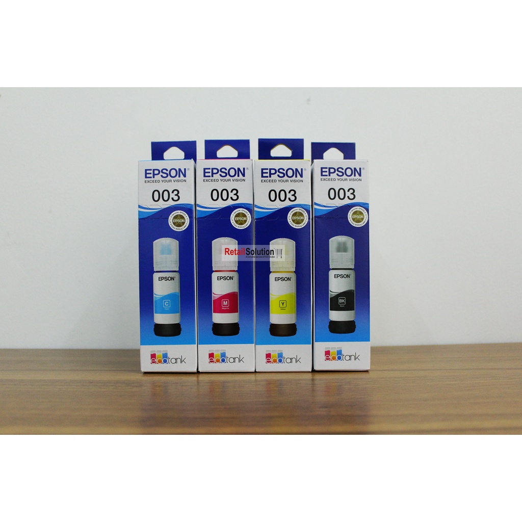 Tinta Epson 003 - Tinta L1110 L3110 L3150 L5190 1 Set Warna CMYK