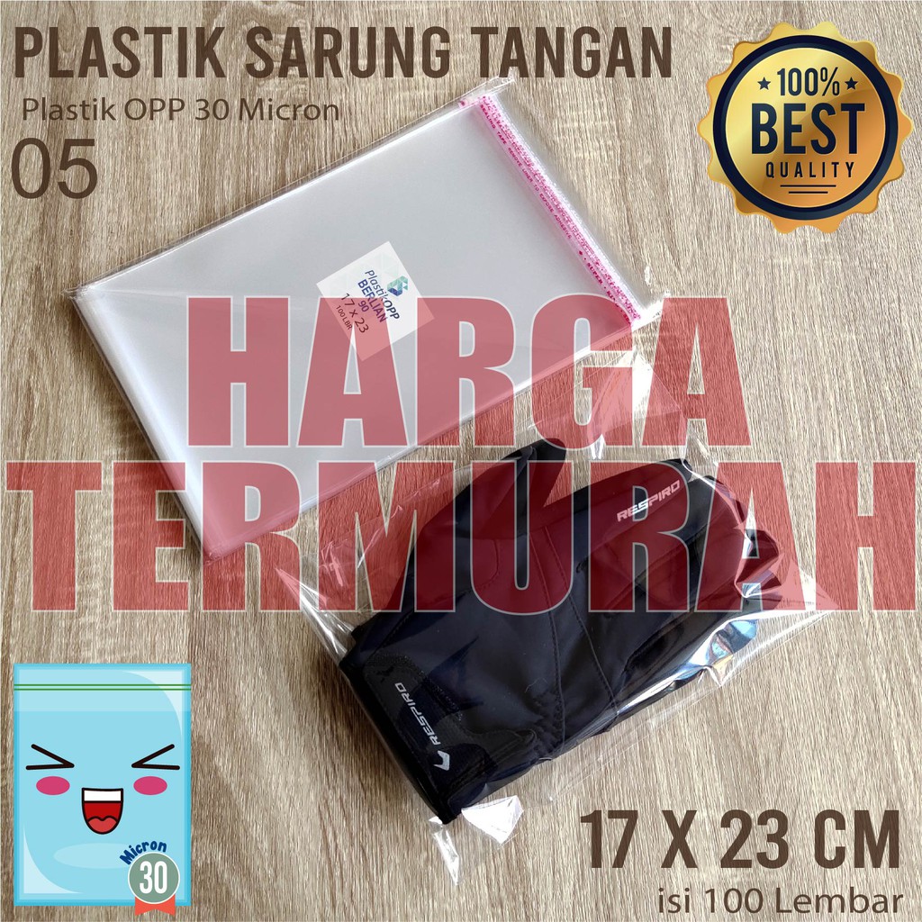 

PLASTIK OPP TEBAL 17 x 23 cm 30 Micron (0,5) PLASTIK KEMASAN ISI 100 PCS
