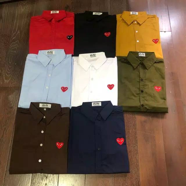 Cdg play kemeja