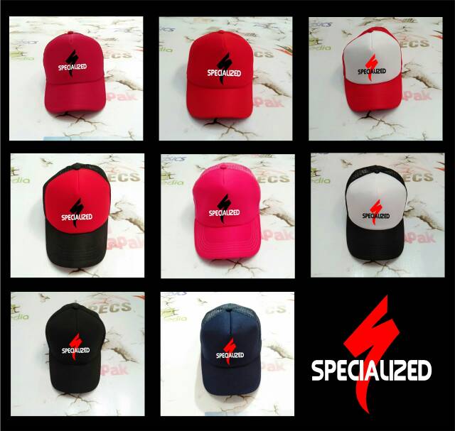 Topi Jaring topi sepeda SPECIALIZED topi gowes accesoris sepeda pelindung panas