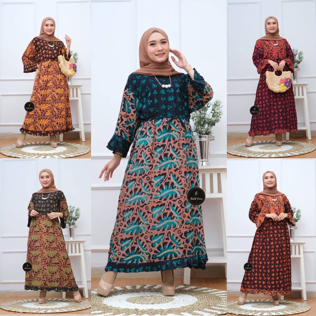 Daster Motif Cap Maura Lengan Panjang | Daster Cap Maura