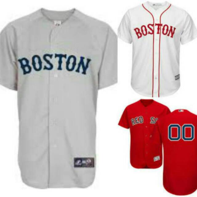 Baju Jersey Baseball hip hop boston custom