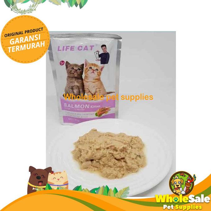 Makanan Kucing Basah Wet Food LIFE CAT Pouch 1 BOX ISI 24pcs