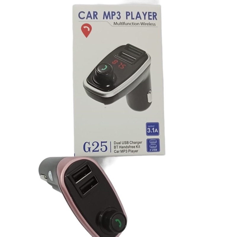 Car charger X8 X24 X25 G25 X30 dual usb wireless bluetooth FM transmitter Mp3 modulator