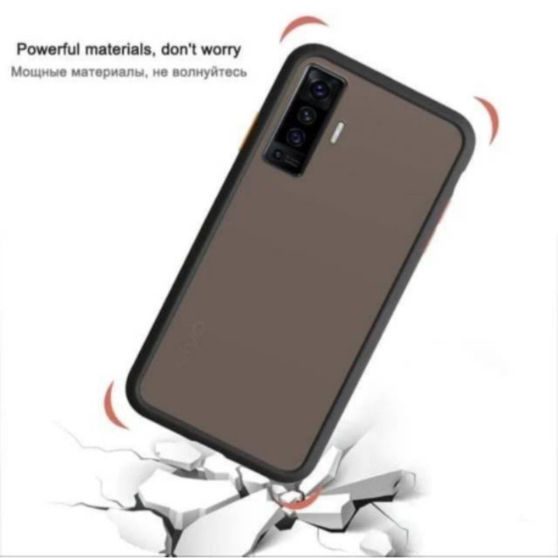 Vivo X50 / X50pro Softcase Dove Frosted Cover Transparan Lis Warna