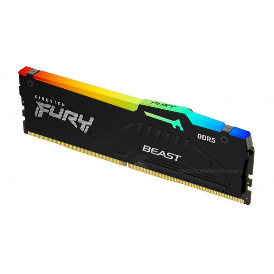 Kingston Fury Beast RGB 16GB DDR5 Single 5200MHz 5200 KF552C40BBA-16