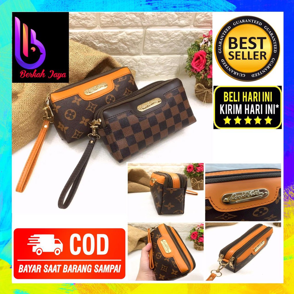 DOMPET LV CUCUMBER KOTAK ISI BANYAK DOMPET WANITA PANJANG