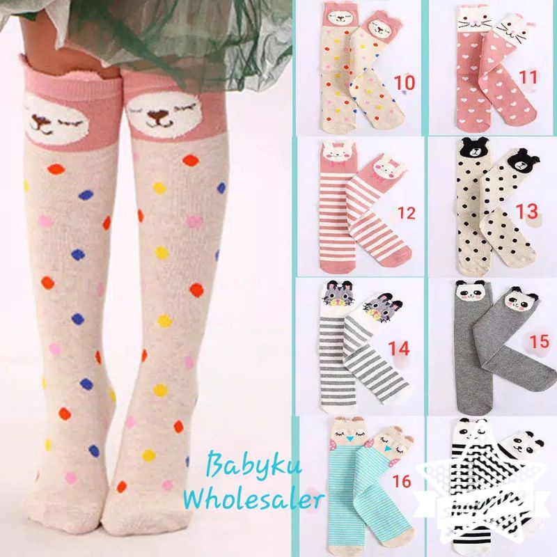 Kaos kaki anak cewek panjang selutut / Kaos kaki anak perempuan