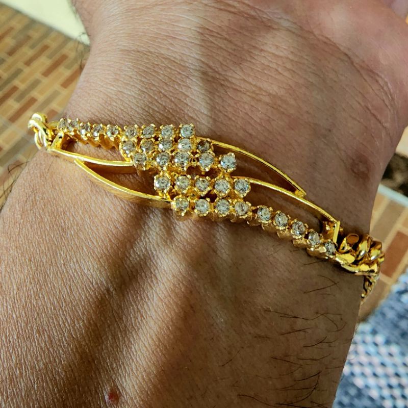 Gelang Wajik Mata Minyak Lapis Emas Gold