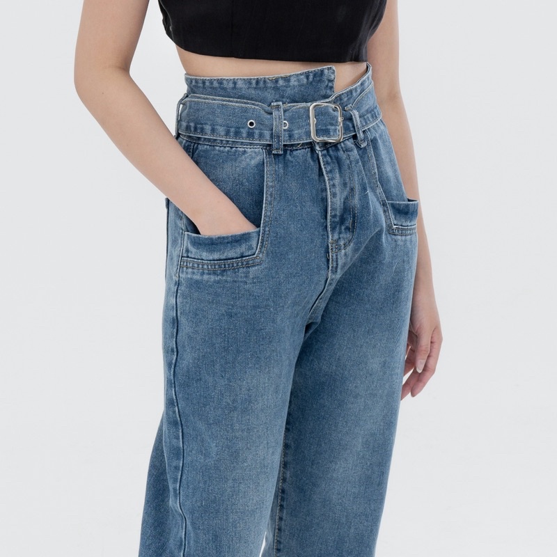 VIERLIN - Jeans 1396 - HIGH WAIST BOYFRIEND JEANS WANITA