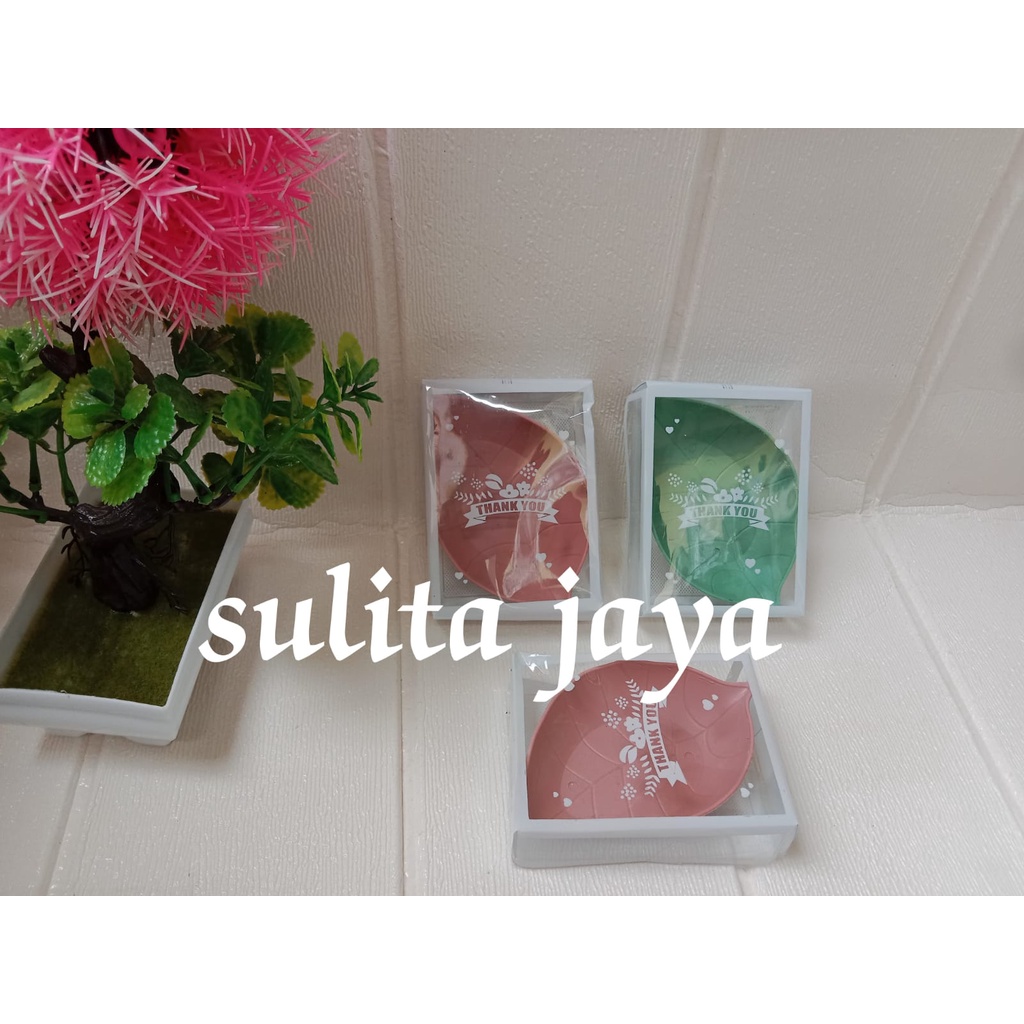 souvenir mangkok - souvenir mangkok daun kemas mika isi 25 pcs