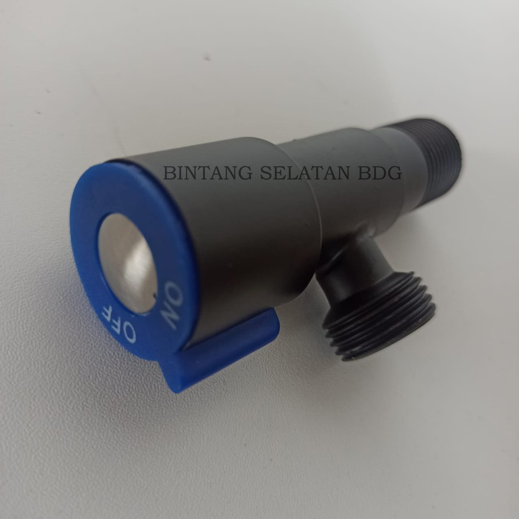 STOP KRAN SINGLE HITAM STOP VALVE STAINLESS DOPP BLACK SERIES